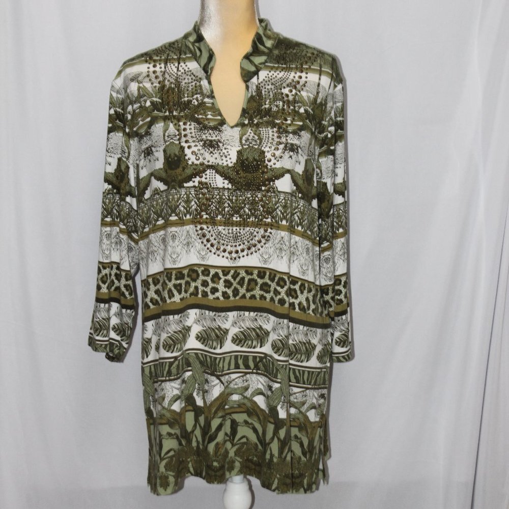 Multiples Safari Style Print Top